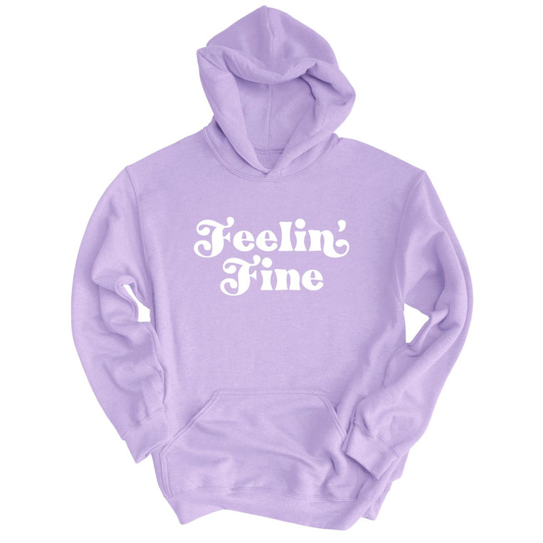 Feelin' Fine Graphic Hoodie - Lavender
