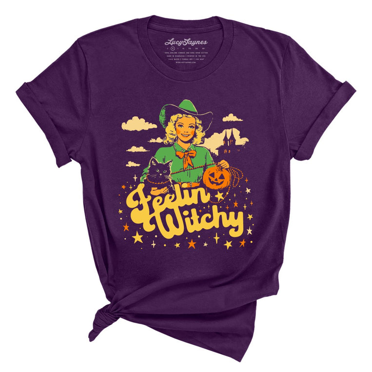 Feelin' Witchy Graphic Tee - Team Purple