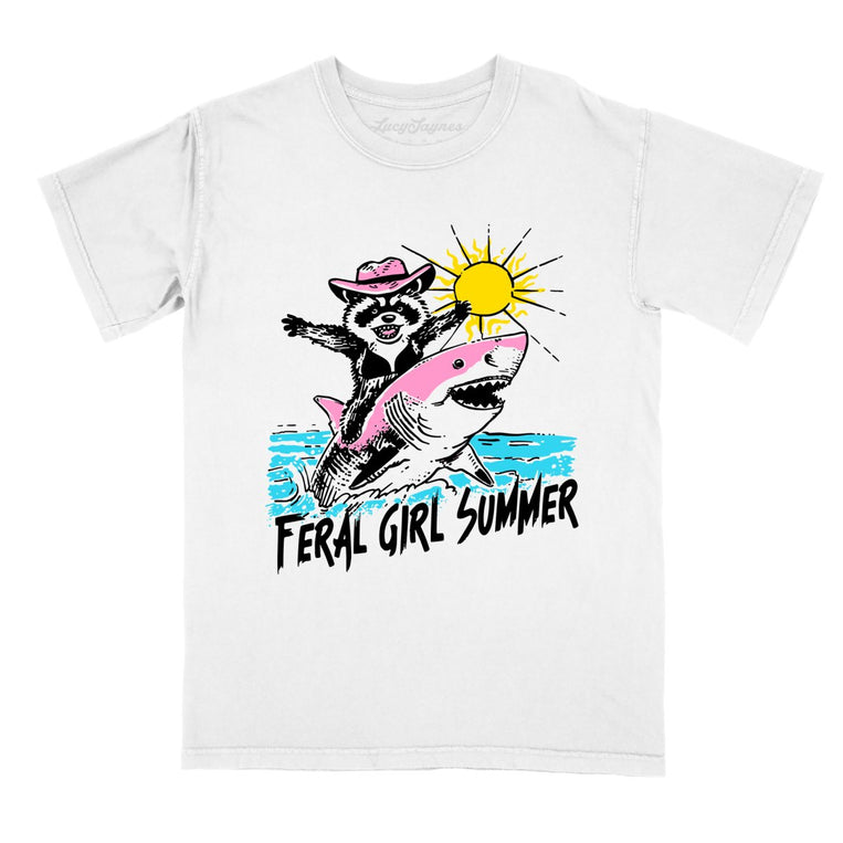 Feral Girl Summer Comfort Colors Graphic Tee