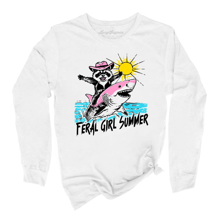 Feral Girl Summer Graphic Long Sleeve Tee