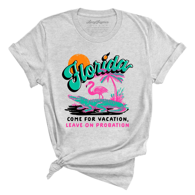 Florida Come For Vacation Graphic Tee - Athletic Heather