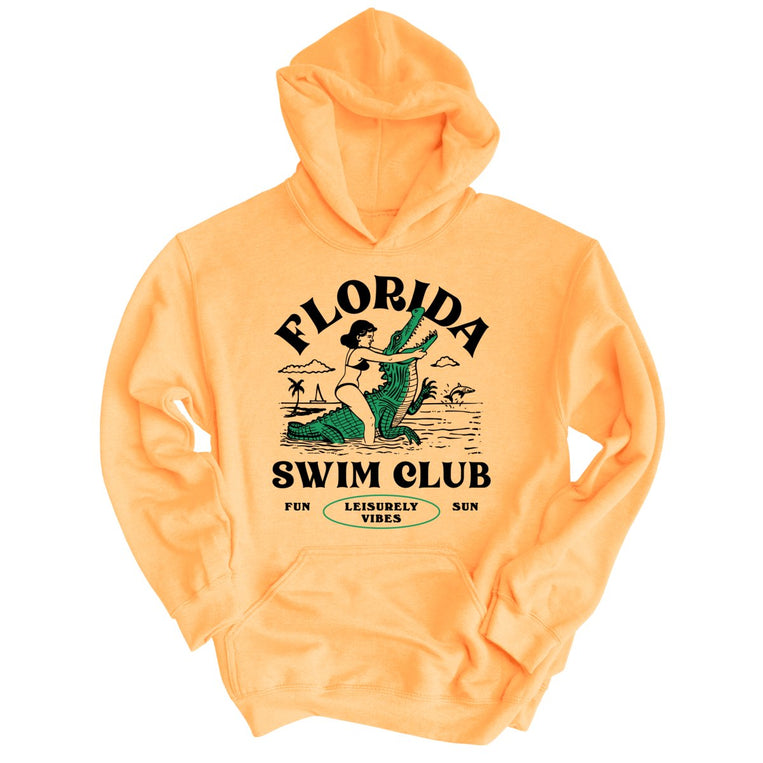 Florida Swim Club Graphic Hoodie - Peach