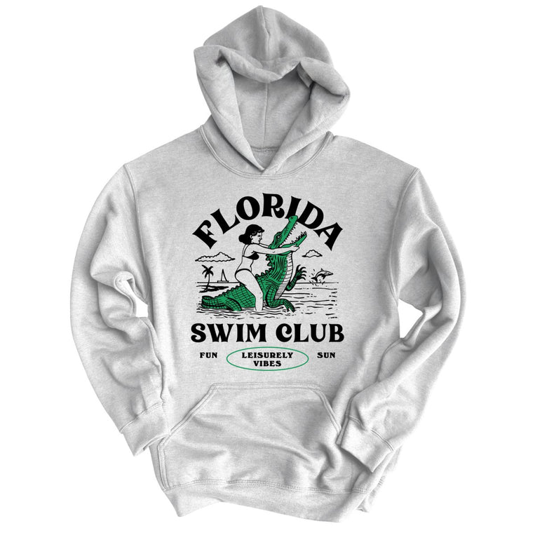 Florida Swim Club Graphic Hoodie - Grey Heather