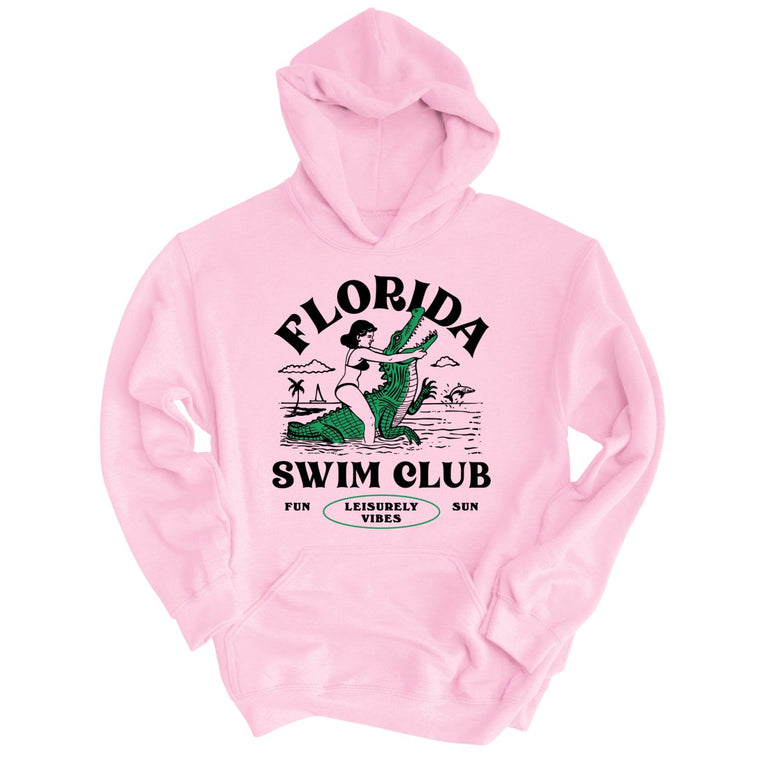Florida Swim Club Graphic Hoodie - Light Pink
