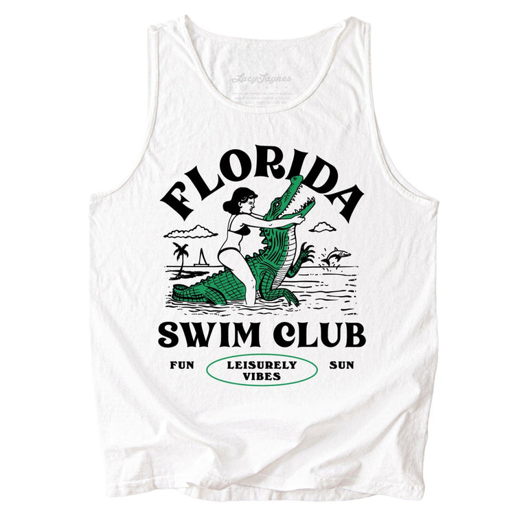 Florida Swim Club Comfort Colors Graphic Tank Top