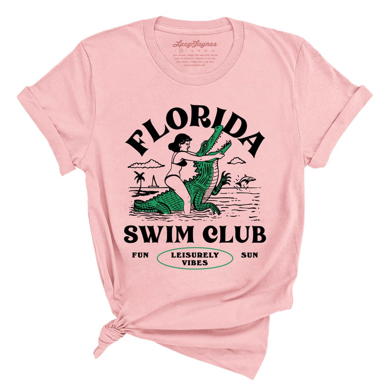 Florida Swim Club Graphic Tee - Pink