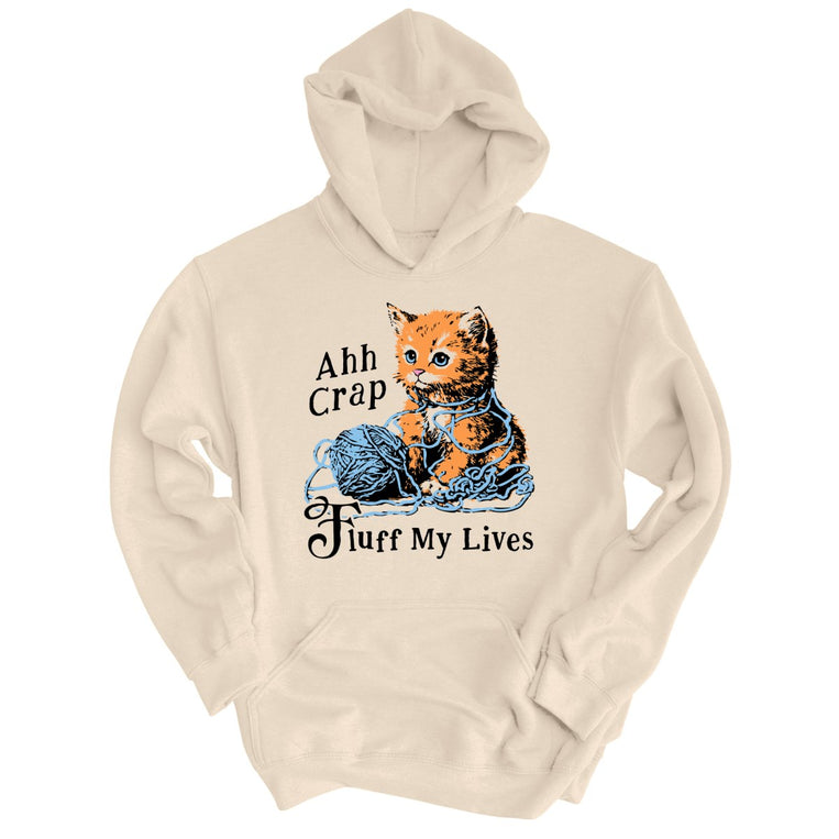 Fluff My Lives Graphic Hoodie - Sand
