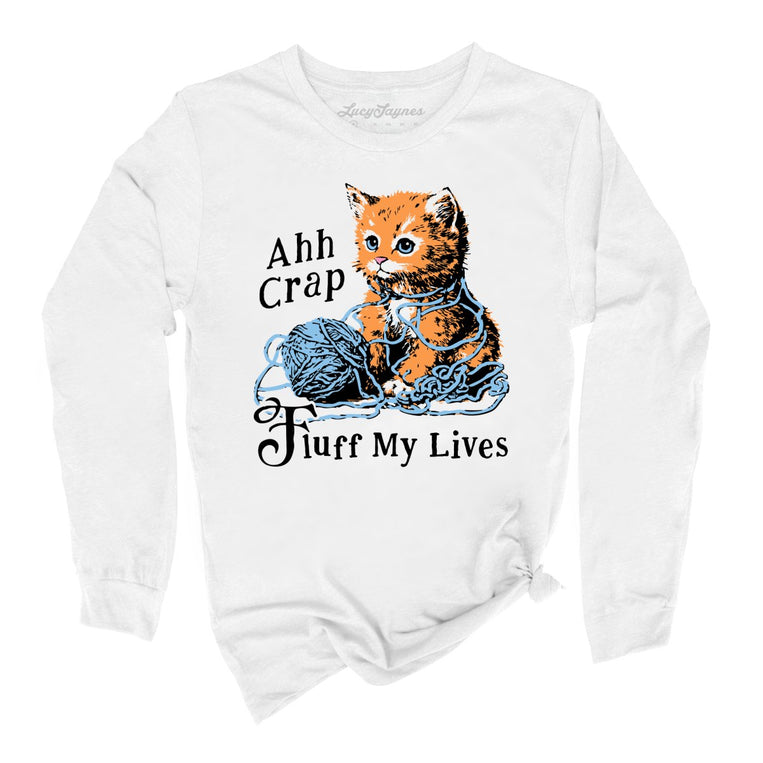 Fluff My Lives Graphic Long Sleeve Tee