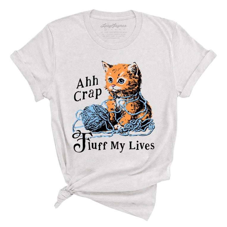 Fluff My Lives Graphic Tee - Ash