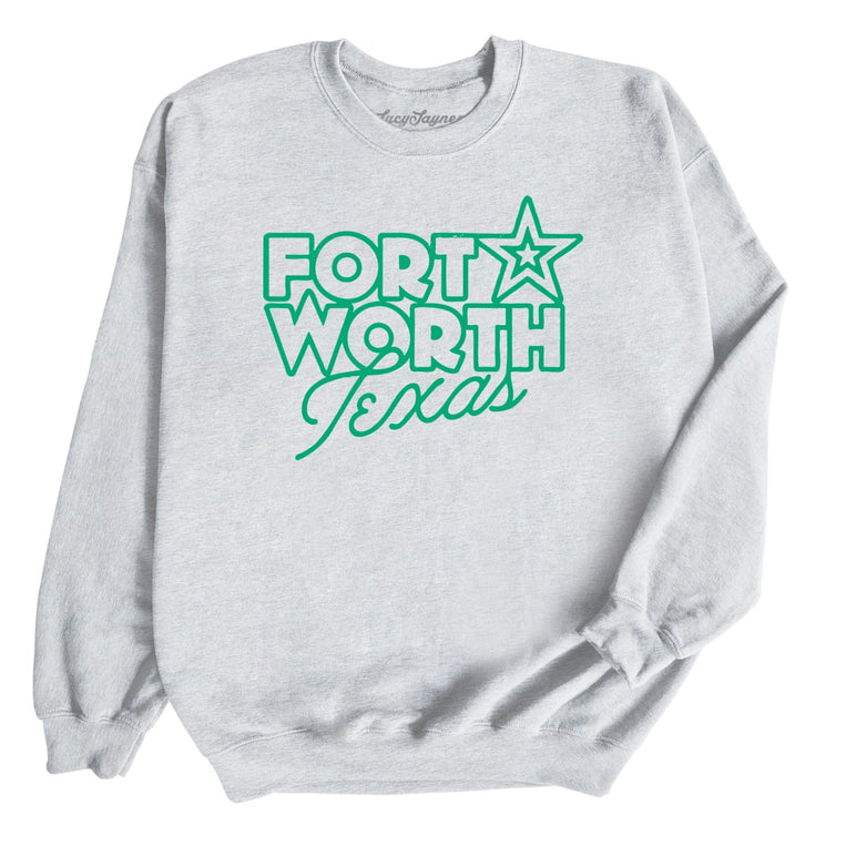 Fort Worth Texas Graphic Sweatshirt - Ash