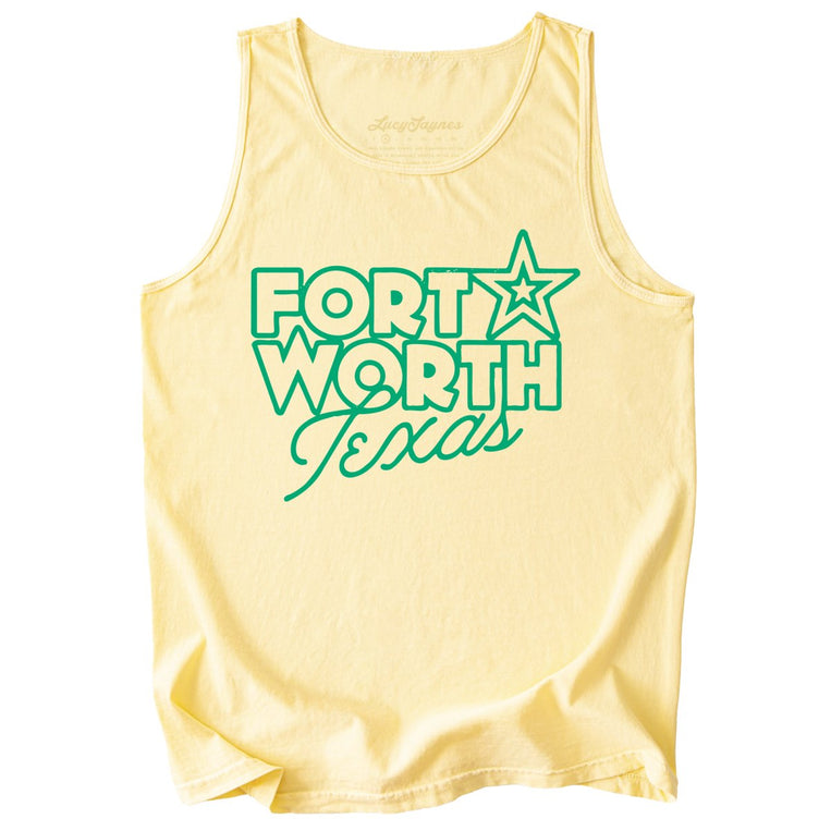 Fort Worth Texas Comfort Colors Graphic Tank Top