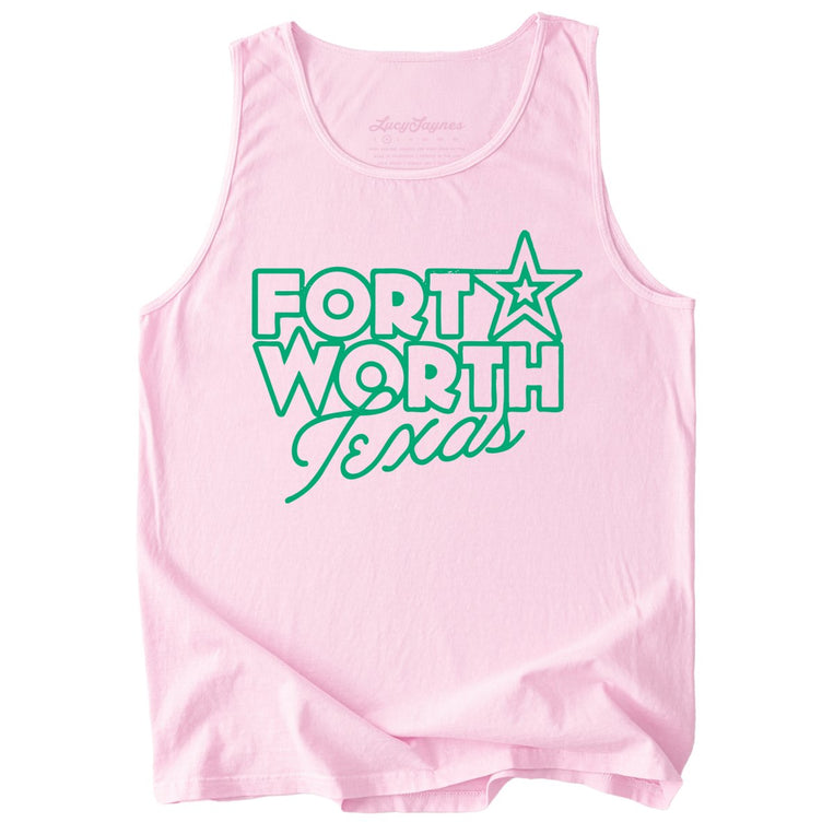 Fort Worth Texas Comfort Colors Graphic Tank Top - Blossom