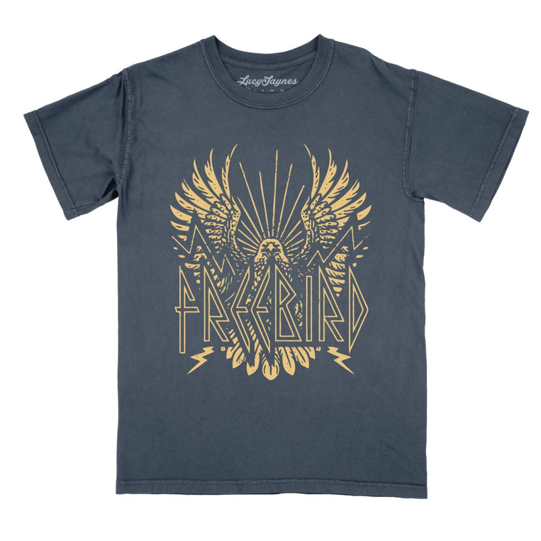 Freebird Comfort Colors Graphic Tee - Denim