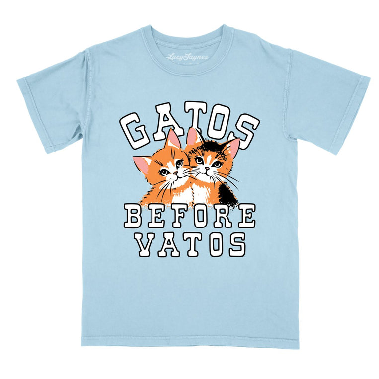 Gatos Before Vatos Comfort Colors Graphic Tee