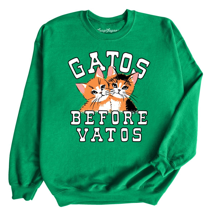 Gatos Before Vatos Graphic Sweatshirt