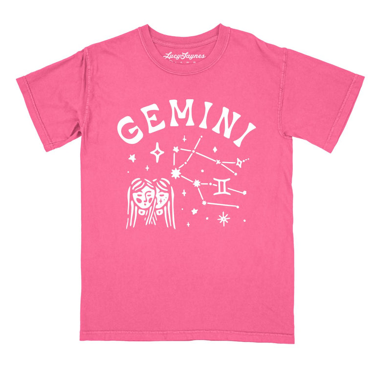Gemini Comfort Colors Graphic Tee - Crunchberry