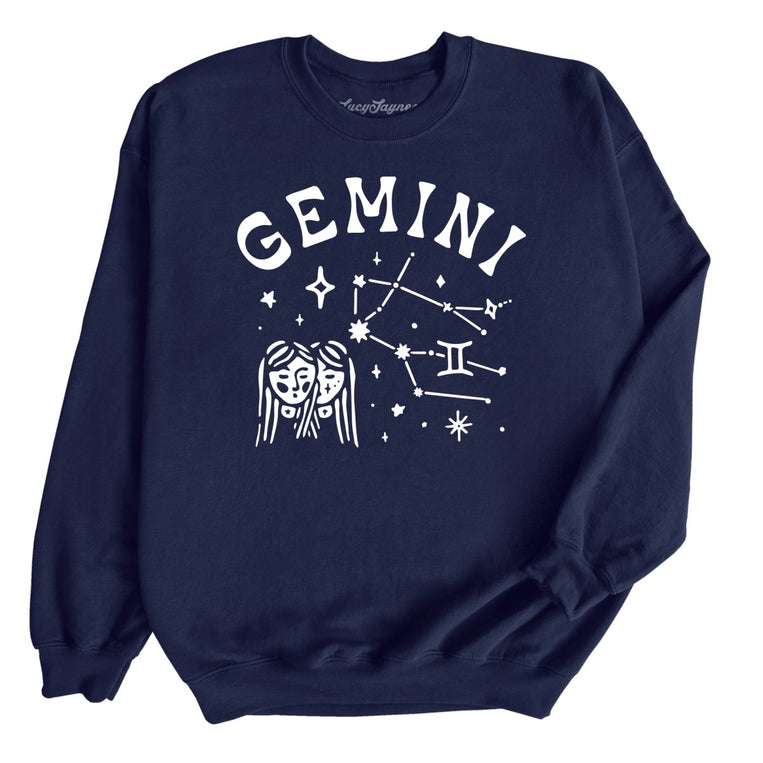 Gemini Graphic Sweatshirt - Navy