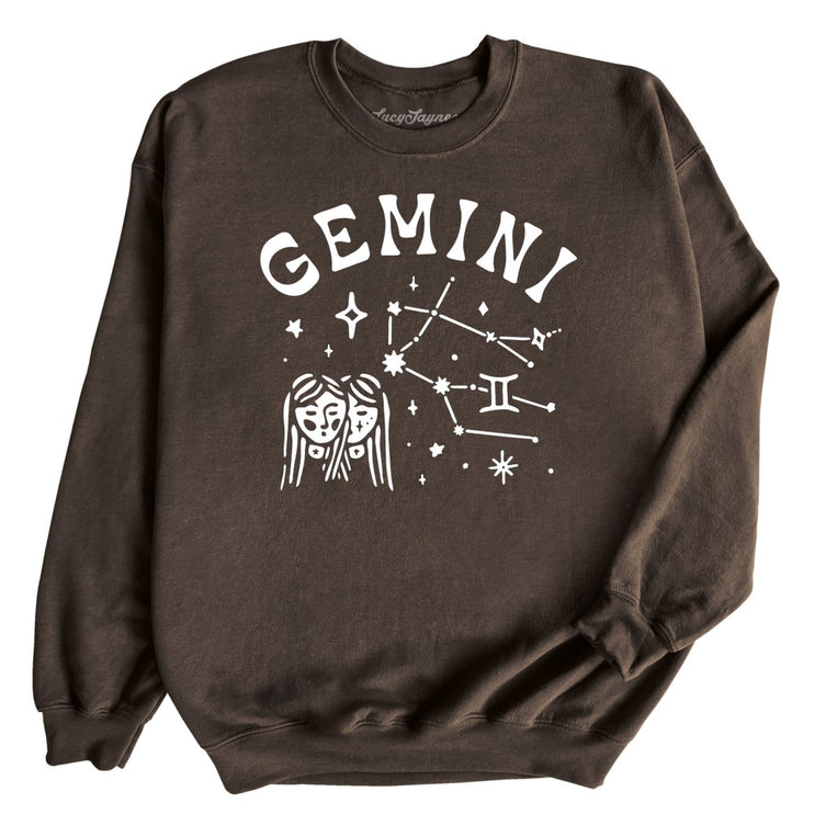 Gemini Graphic Sweatshirt - Dark Chocolate
