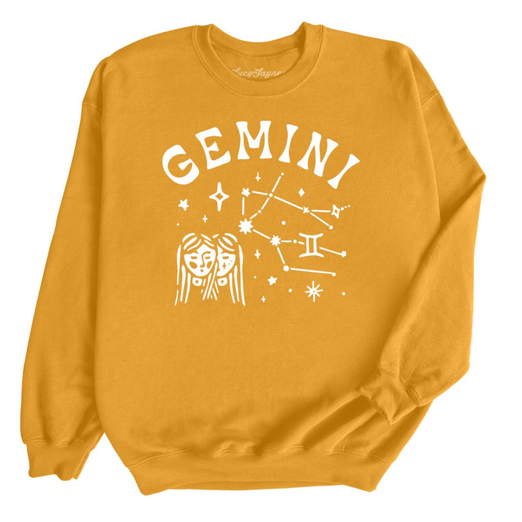 Gemini Graphic Sweatshirt - Gold