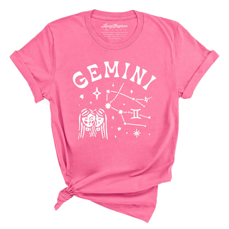Gemini Graphic Tee - Charity Pink
