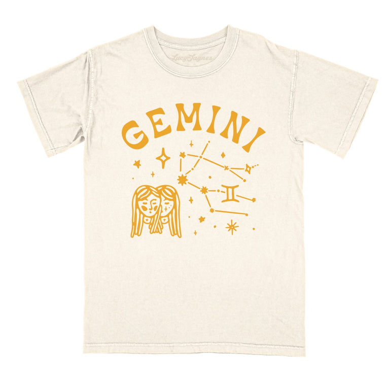 Gemini Comfort Colors Graphic Tee - Ivory