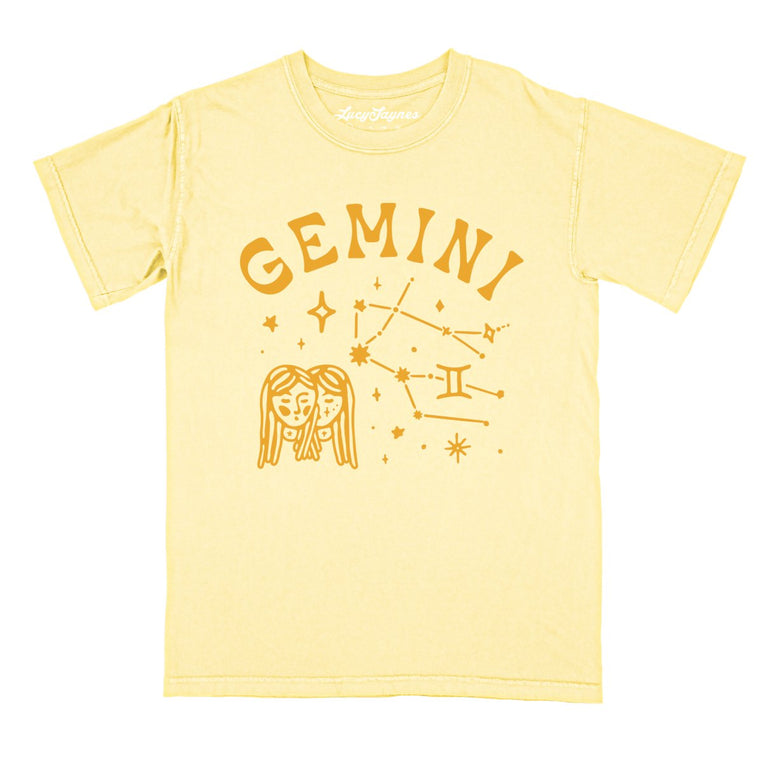 Gemini Comfort Colors Graphic Tee - Butter