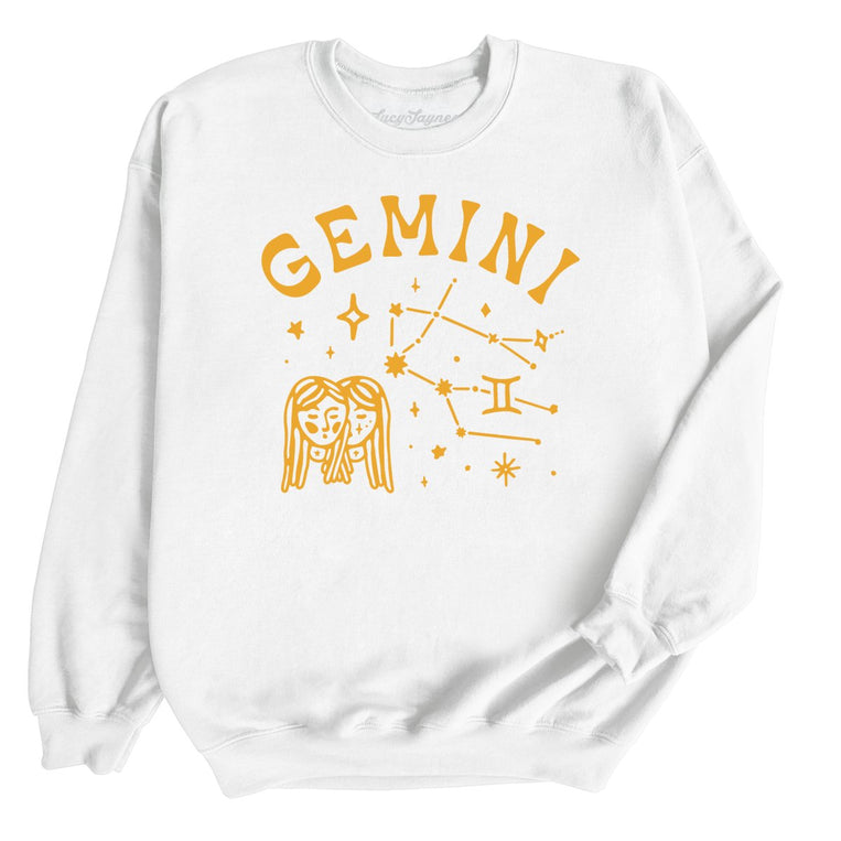 Gemini Graphic Sweatshirt - White