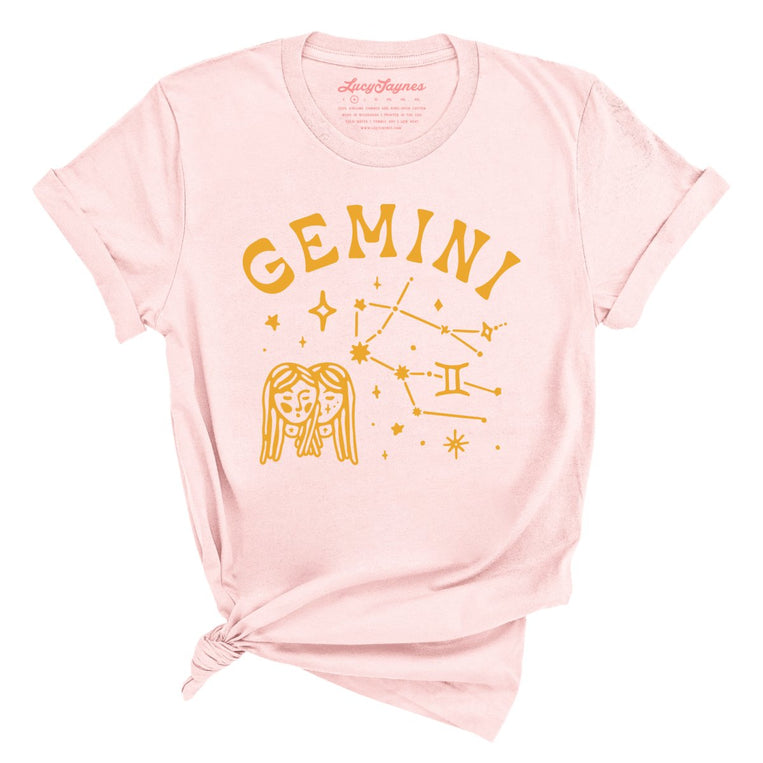 Gemini Graphic Tee - Soft Pink