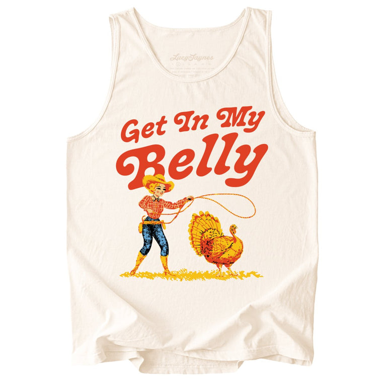 Get In My Belly Comfort Colors Graphic Tank Top