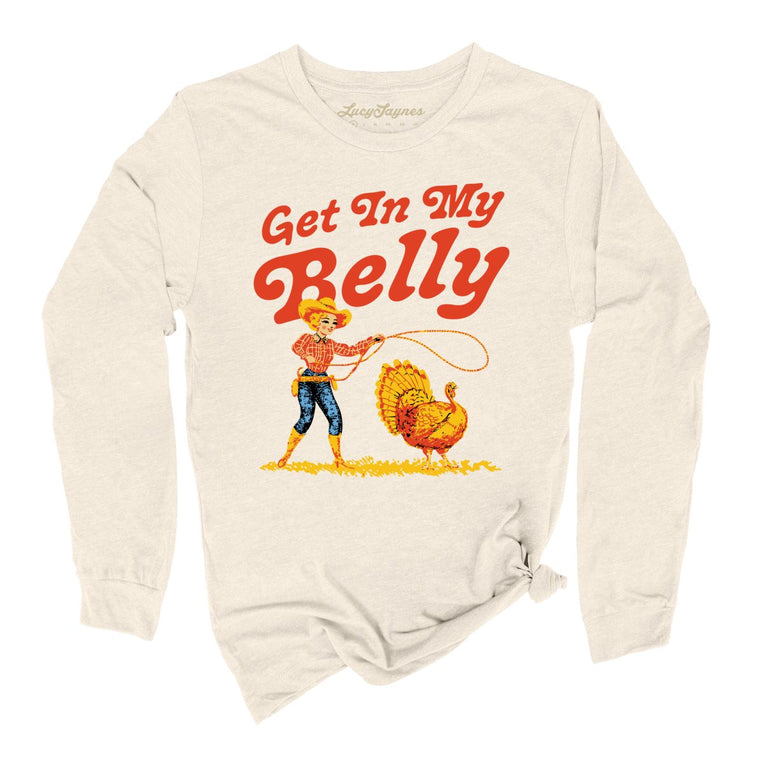Get In My Belly Graphic Long Sleeve Tee