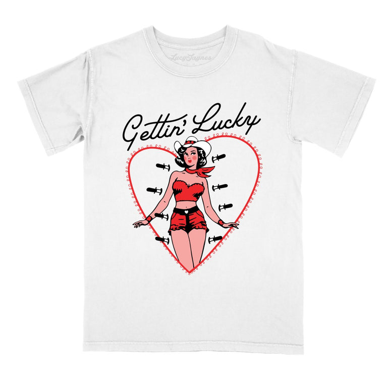 Gettin' Lucky Comfort Colors Graphic Tee