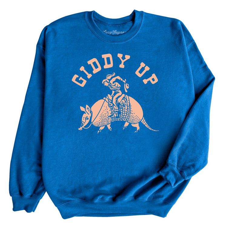 Giddy Up Graphic Sweatshirt - Royal