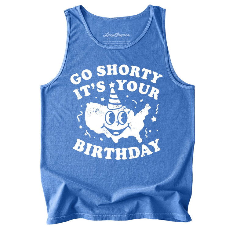 Go Shorty It's Your Birthday Comfort Colors Graphic Tank Top