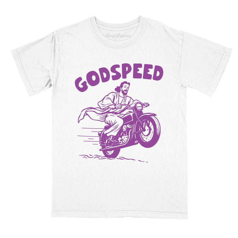 Godspeed Comfort Colors Graphic Tee - White