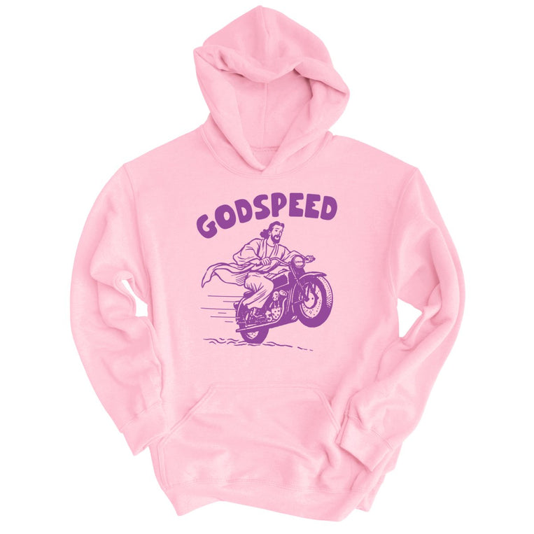 Godspeed Graphic Hoodie - Light Pink