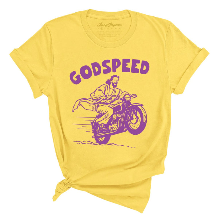 Godspeed Graphic Tee - Yellow