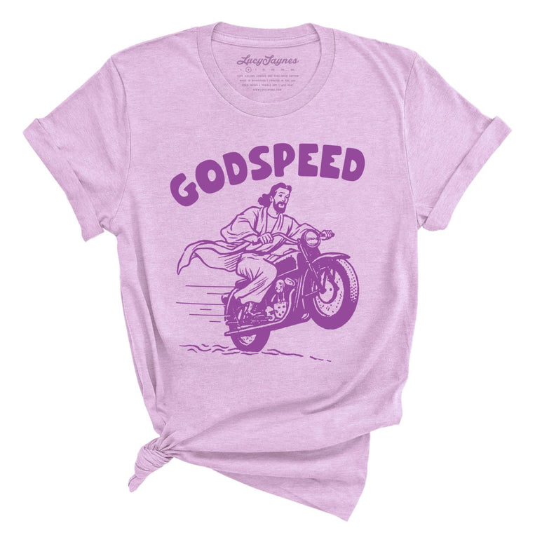 Godspeed Graphic Tee - Heather Prism Lilac