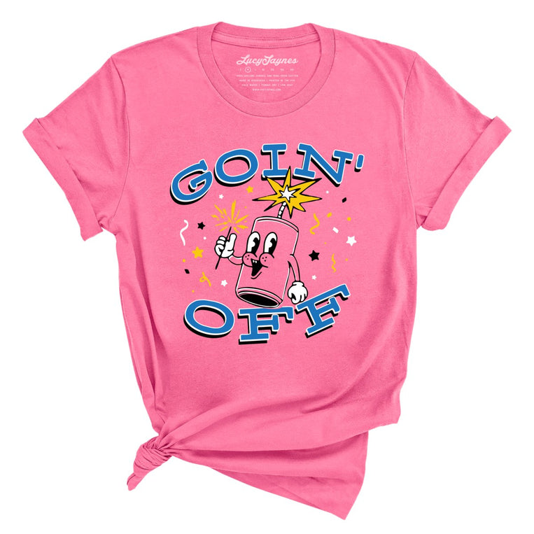 Goin' Off Graphic Tee - Charity Pink