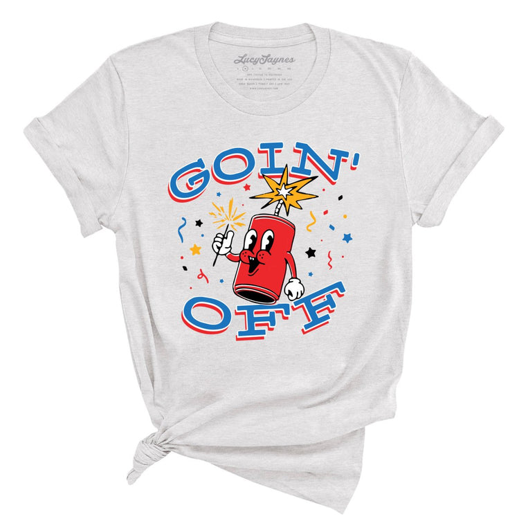 Goin' Off Graphic Tee - Ash