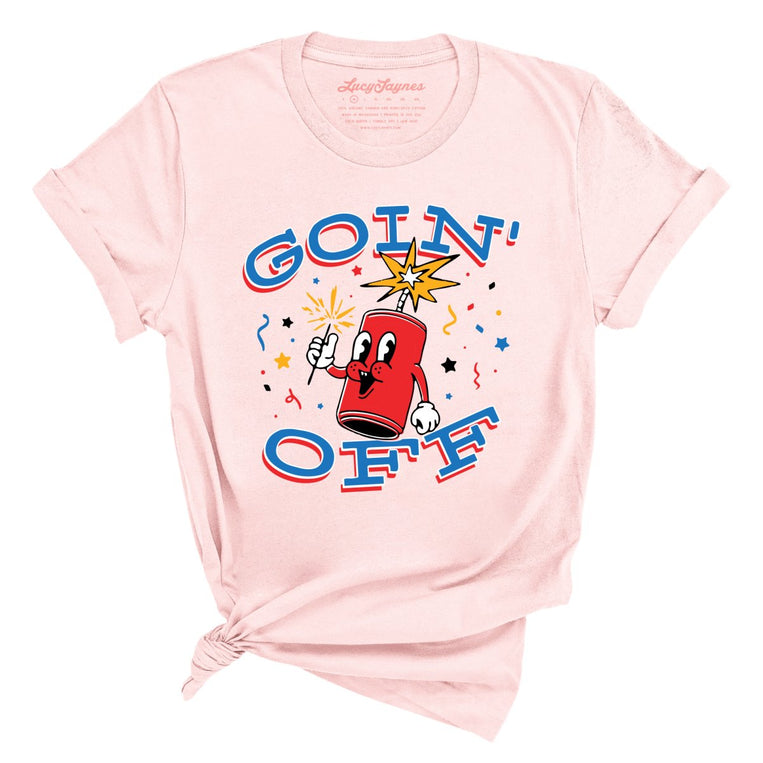 Goin' Off Graphic Tee - Soft Pink