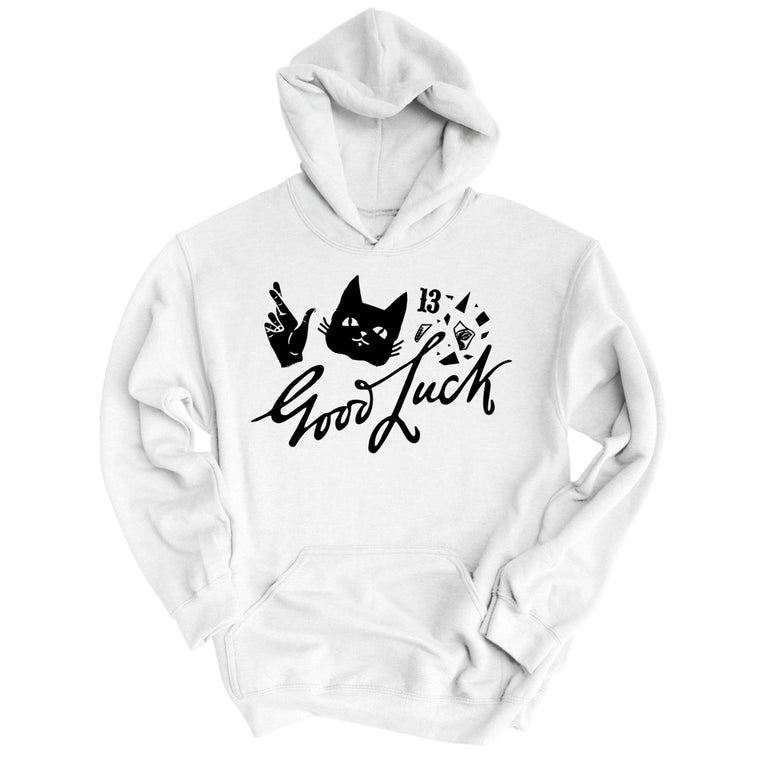 Good Luck Graphic Hoodie - White