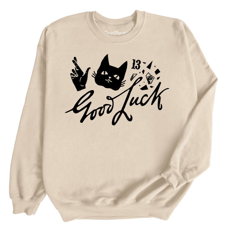Good Luck Graphic Sweatshirt - Sand