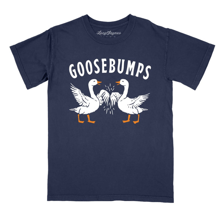 Goosebumps Comfort Colors Graphic Tee - True Navy