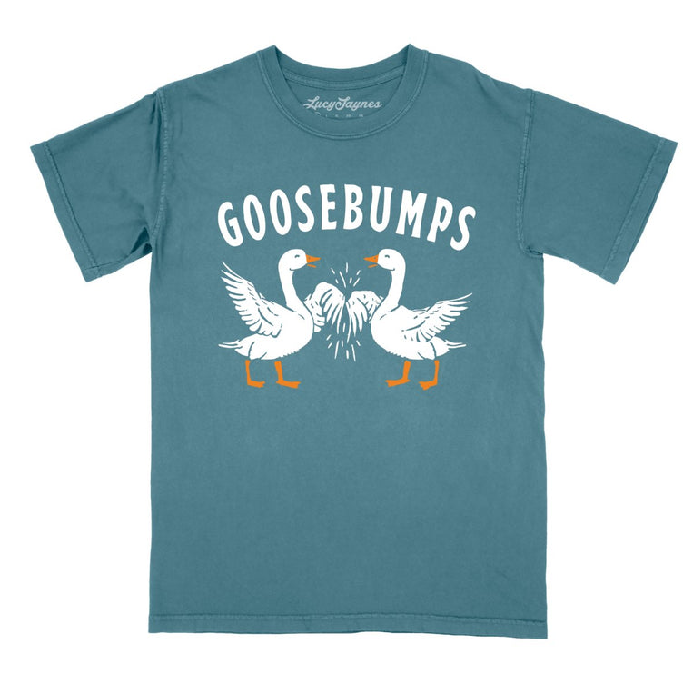 Goosebumps Comfort Colors Graphic Tee - Blue Spruce