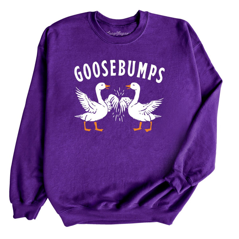 Goosebumps Graphic Sweatshirt - Purple