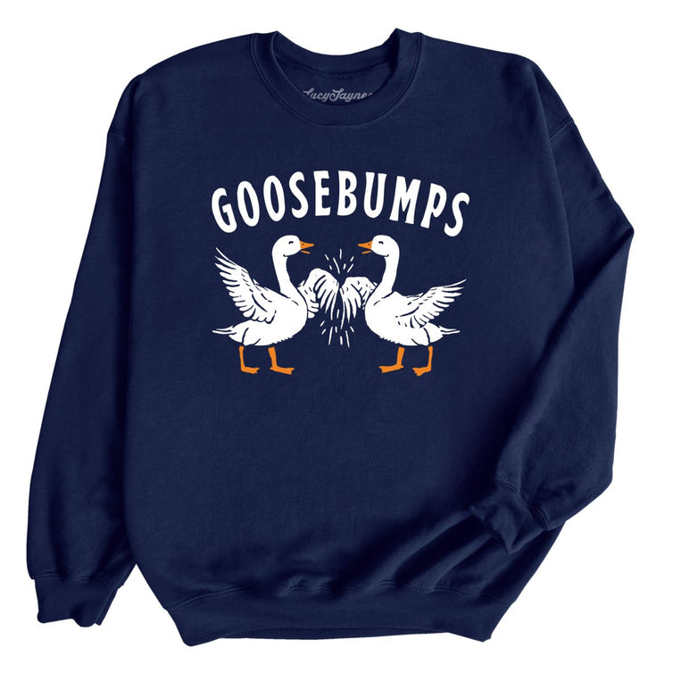 Goosebumps Graphic Sweatshirt - Navy