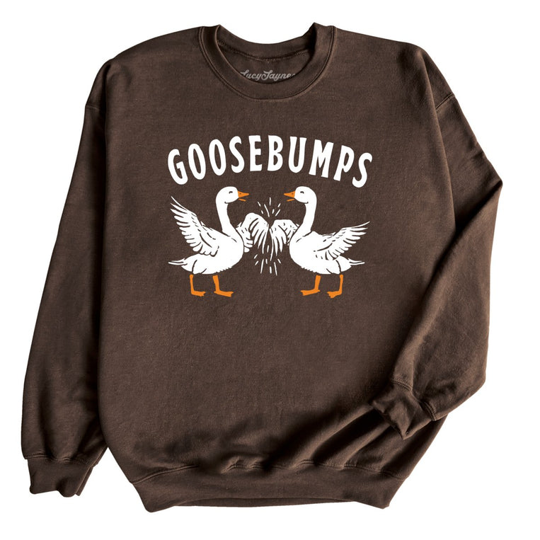 Goosebumps Graphic Sweatshirt - Dark Chocolate