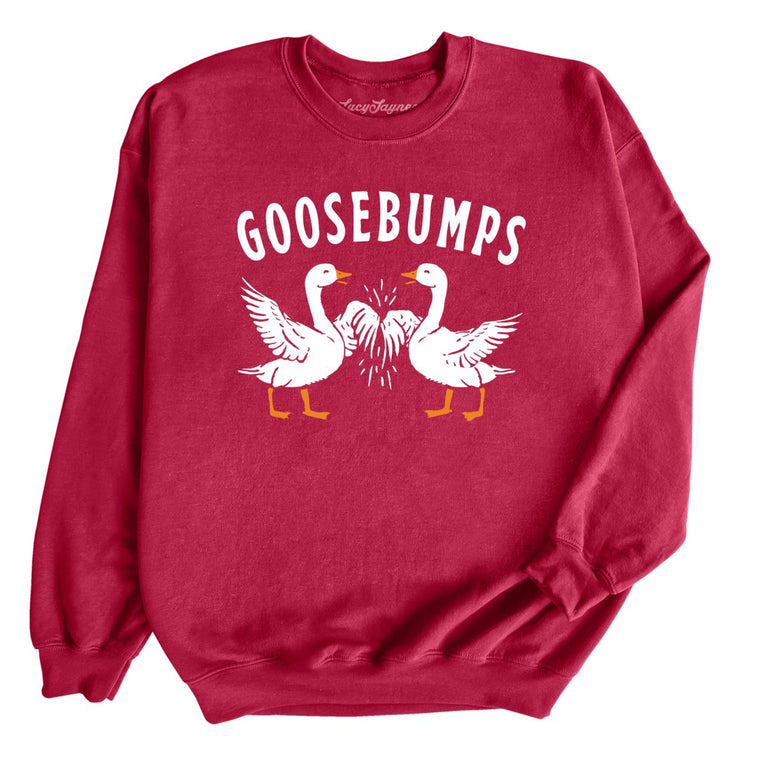 Goosebumps Graphic Sweatshirt - Cardinal Red