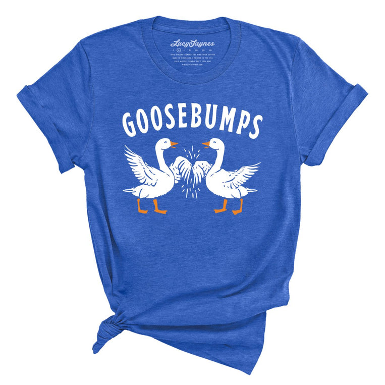 Goosebumps Graphic Tee - Heather True Royal