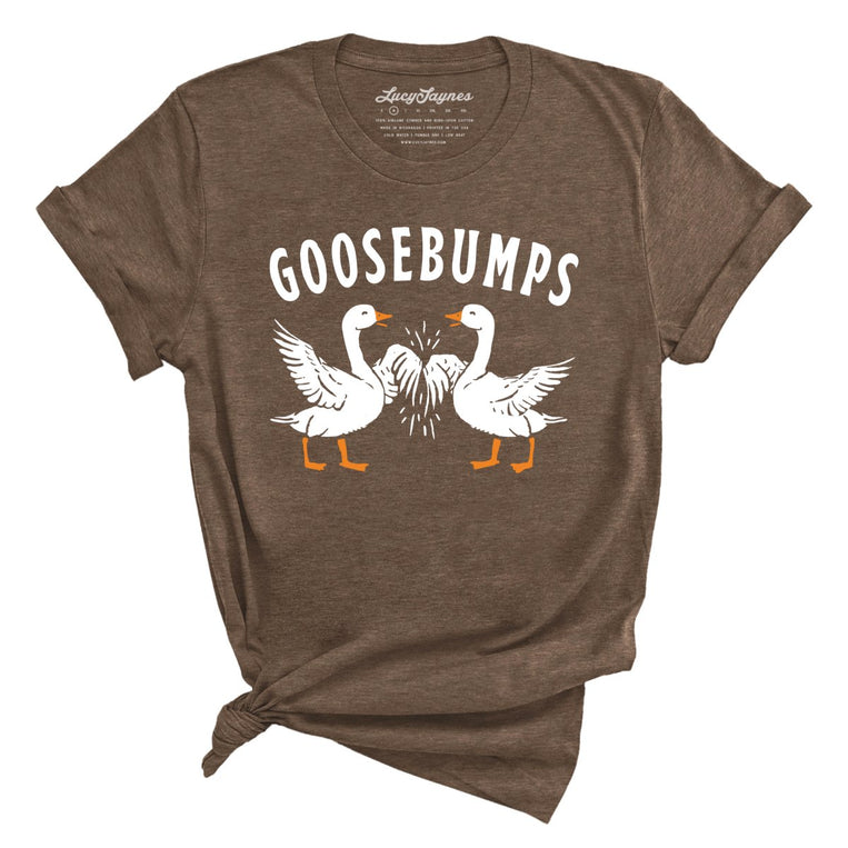Goosebumps Graphic Tee - Heather Brown
